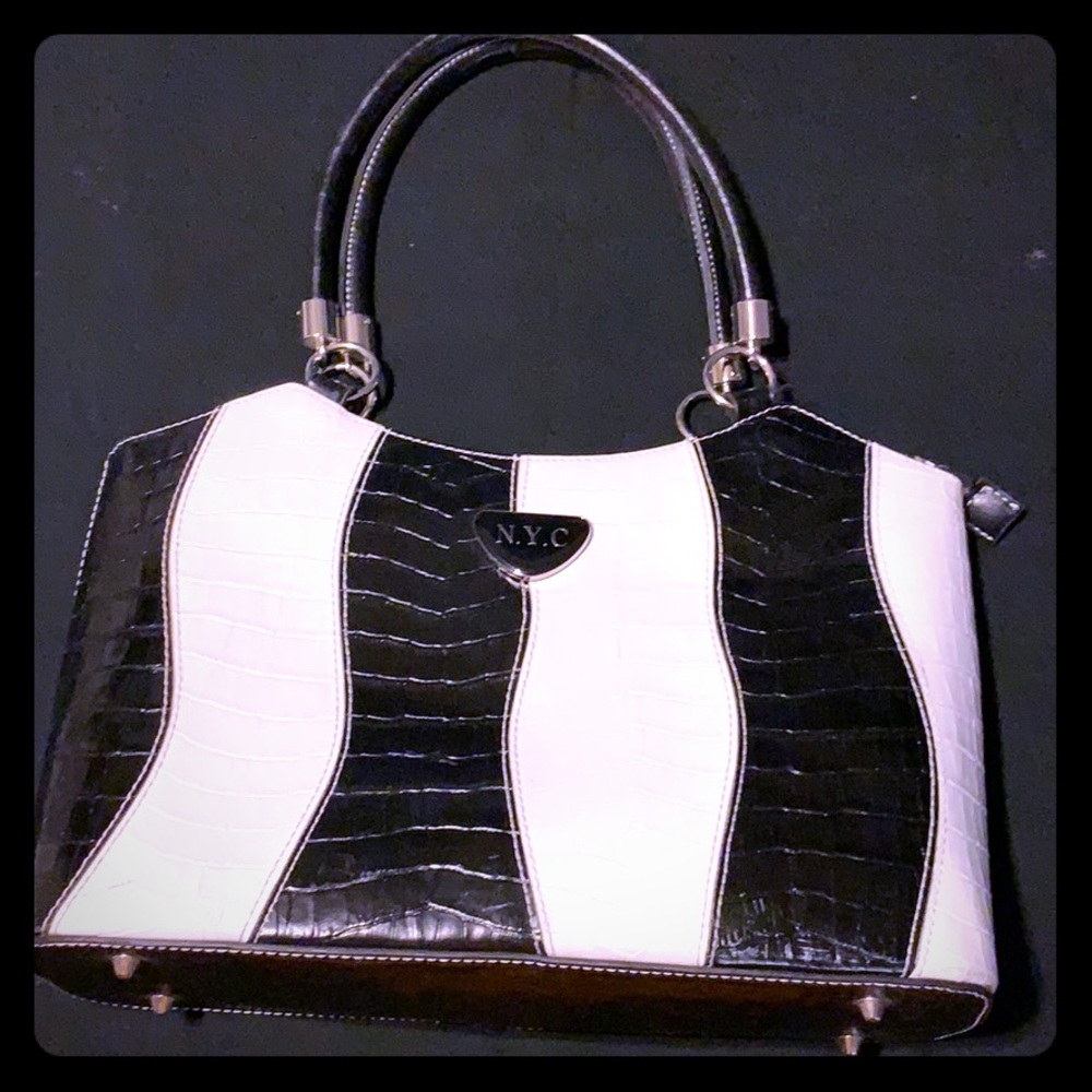 Zebra print purse